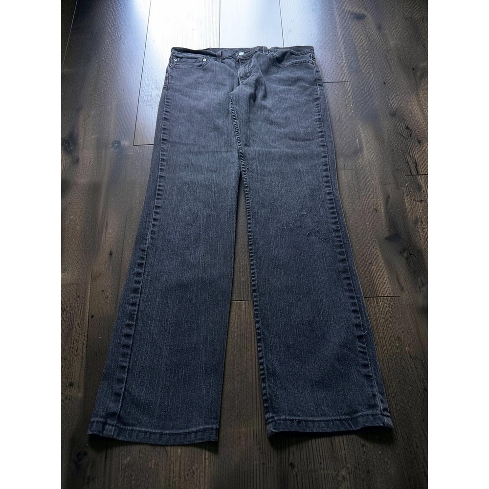Levis 511 Slim Fit Distressed Black Denim Jeans Mens 36x34